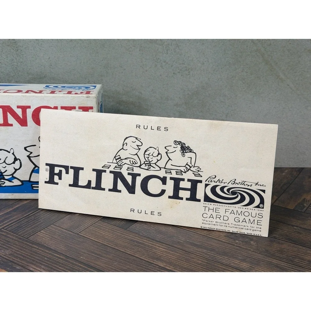 Vintage Flinch (1963) Card Game - Parker Brothers - Complete